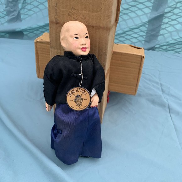 DOLLS - 1950s VTG WORLD WIDE DOLL CLUB Chinese Gentleman KUNG-WAH #115 Hong Kong - Picture 1 of 15